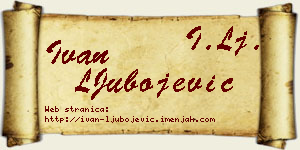 Ivan LJubojević vizit kartica